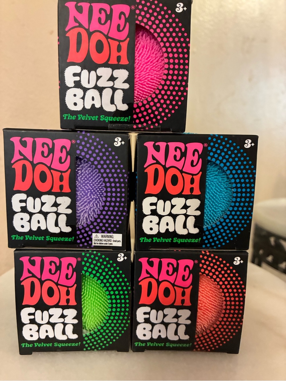 Fuzz Ball - Pink Velvet Squeeze